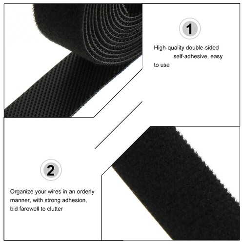 6 Rolls Power Cord Strap Reusable Fastening Cable Ties - Afbeelding 10 van 12