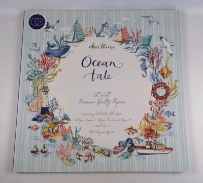 Craft Consortium Double-Sided Paper Pad 12'' X 12'' 40/Pkg - Ocean Tale - NEW