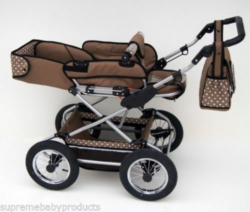 FANARI Pram Baby Stroller Fashion 2in1 CARRYCOT + PUSHCHAIR , FREE EXTRAS! - Picture 20 of 22