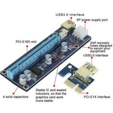 PCI-E Express 1x to16x Extender Riser Adapter for PCIe Graphics Card GPU Mining