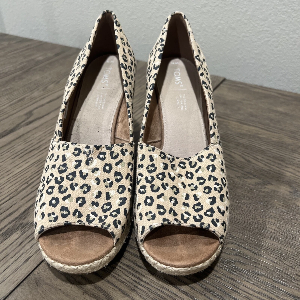 Cheetah toms on sale wedges