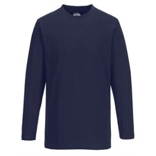 PORTWEST Long Sleeves Cotton T-Shirt Comfort Breathable Workwear Unisex Tee Top