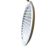 Circle Air Vents Grill Cover Duct Extractor Fans Weather Louvre 250mm, 10" Dia 