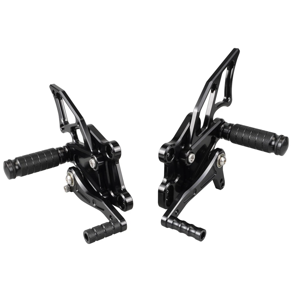 Black Rearsets Kit Racing Rear Sets for Kawasaki Ninja 300/ABS EX300 2013-2015 Foto 3 de 4