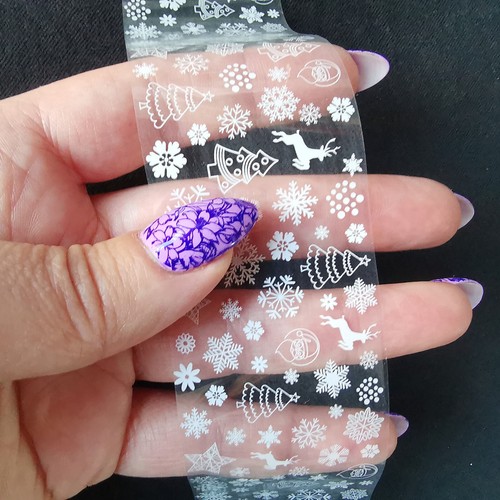 PEGATINAS DE TRANSFERENCIA DE LÁMINAS DE UÑAS DE NAVIDAD COPOS DE NIEVE RENOS DE ÁRBOL DE NAVIDAD - Imagen 14 de 18
