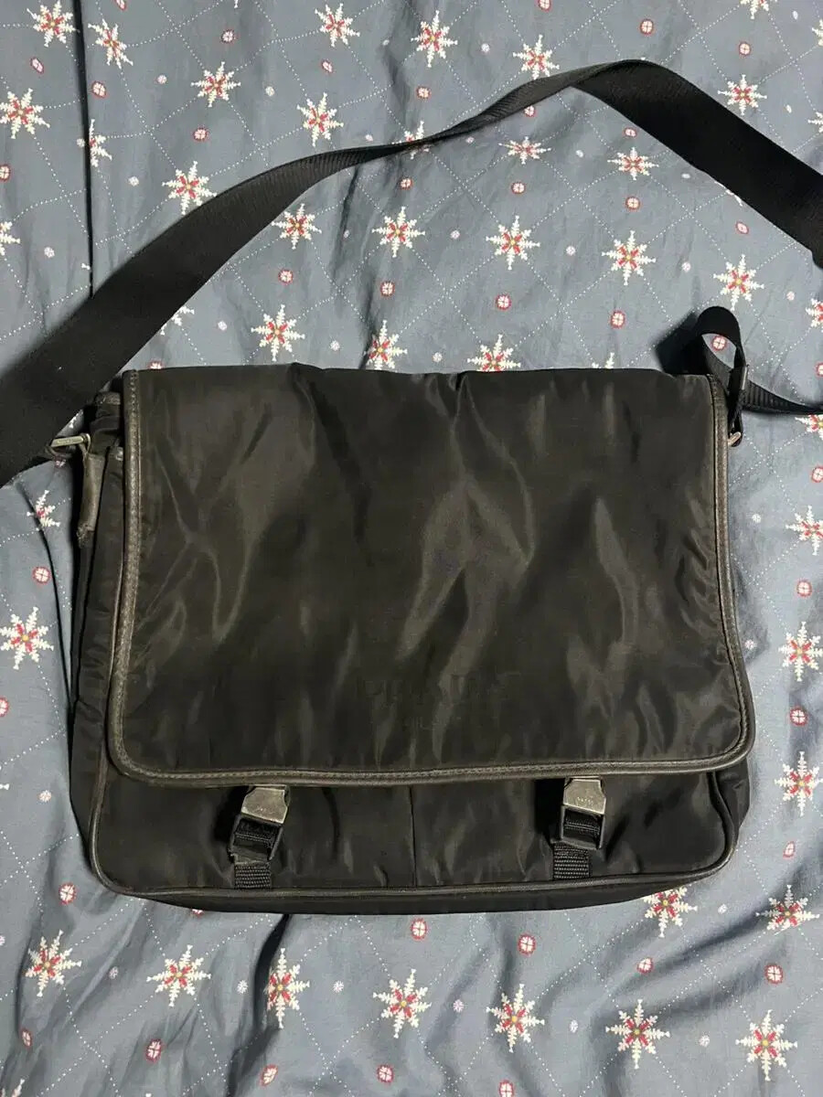 Prada leather crossbody bag with adjustable strap-image