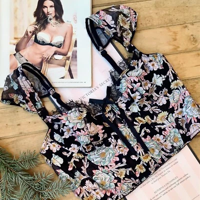 Victoria's Secret Dream Angels Embroidered Unlined Bra Korset  80С 80D - Bild 1 von 4