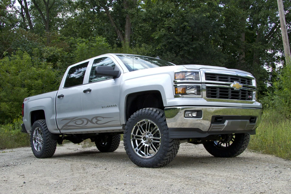 Zone Offroad 4.5" Lift Kit FOX Shocks for 14-18 Silverado Sierra 1500 Alum Stamp - Image 4 of 4