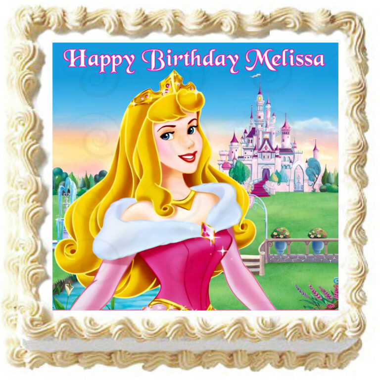 SLEEPING BEAUTY Princess Aurora Party Edible cake topper image | eBay