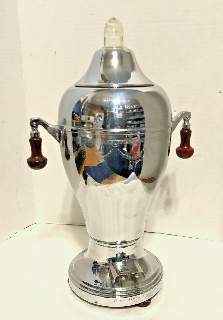 Farberware Coffee Urn Electric Percolator No 100 Wood Knobs Mint