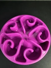 Jasgood Dog Slow Feeder Slow Down Bowl - Small & Medium Dogs (Non Slip Feet)