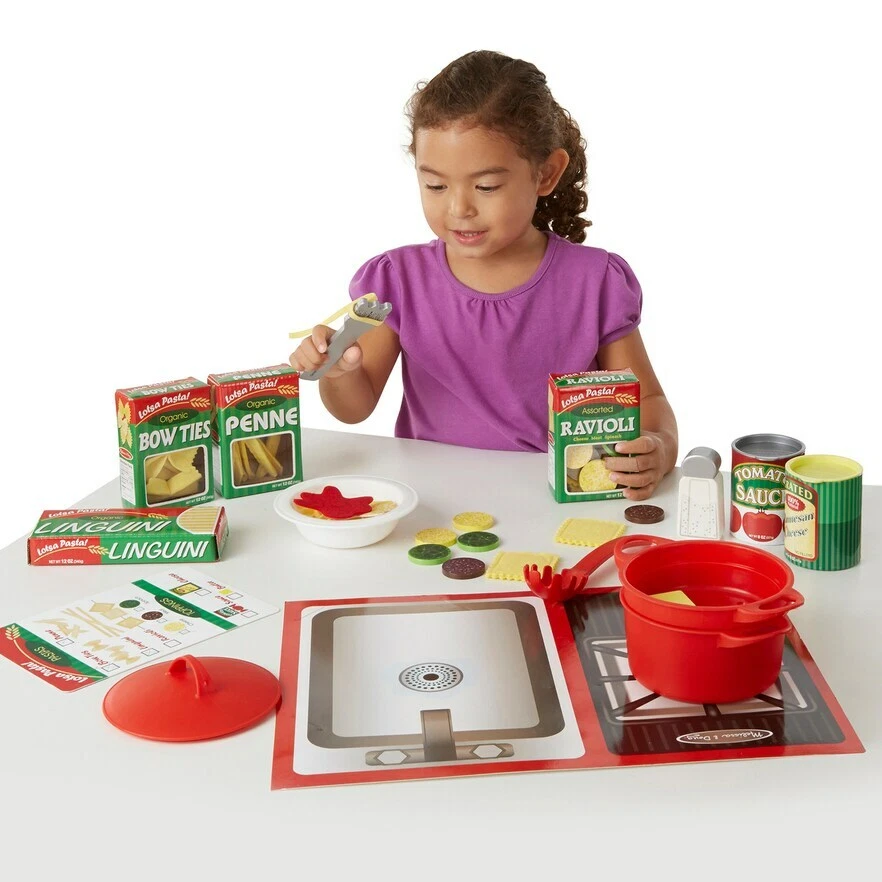  Pasta Set/Handmade Felt Play Food for Kids/Pretend