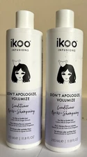 Ikoo Don't Apologize, Volumize Conditioner 11.8 oz Thin or Brittle Hair Lot Of 2