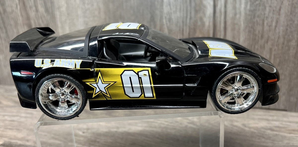Miniature 1/24 1 Badd Ride - Corvette C6 US Army 2005 - Noir