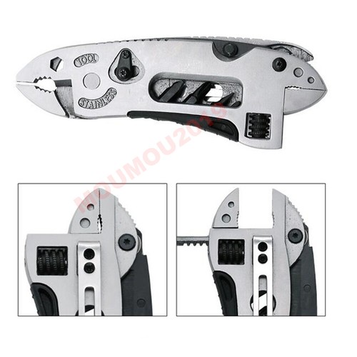 Multitool Pliers Pocket Knife Screwdriver Set Wrench Jaw Spanner Repair Tool Kit - Picture 4 of 12