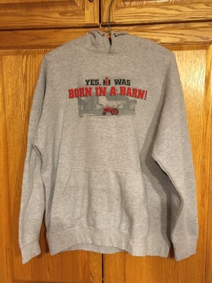 International Harvester Hoodie Born In A Barn Sweatshirt Xl Ebay