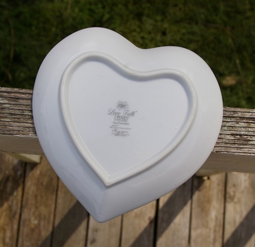 Ziggy 1980 Heart Shaped Dish Sharing is Caring Love Talk Tom Wilson Valentine - Picture 4 of 5