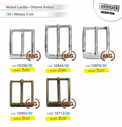 Fibbie per cinture da uomo da Italia