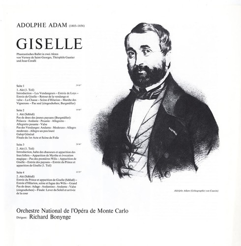 ADAM Giselle Ballet BONYNGE Monte Carlo Opera Orchestra DECCA 635264 2LP Box NM- - Picture 2 of 3
