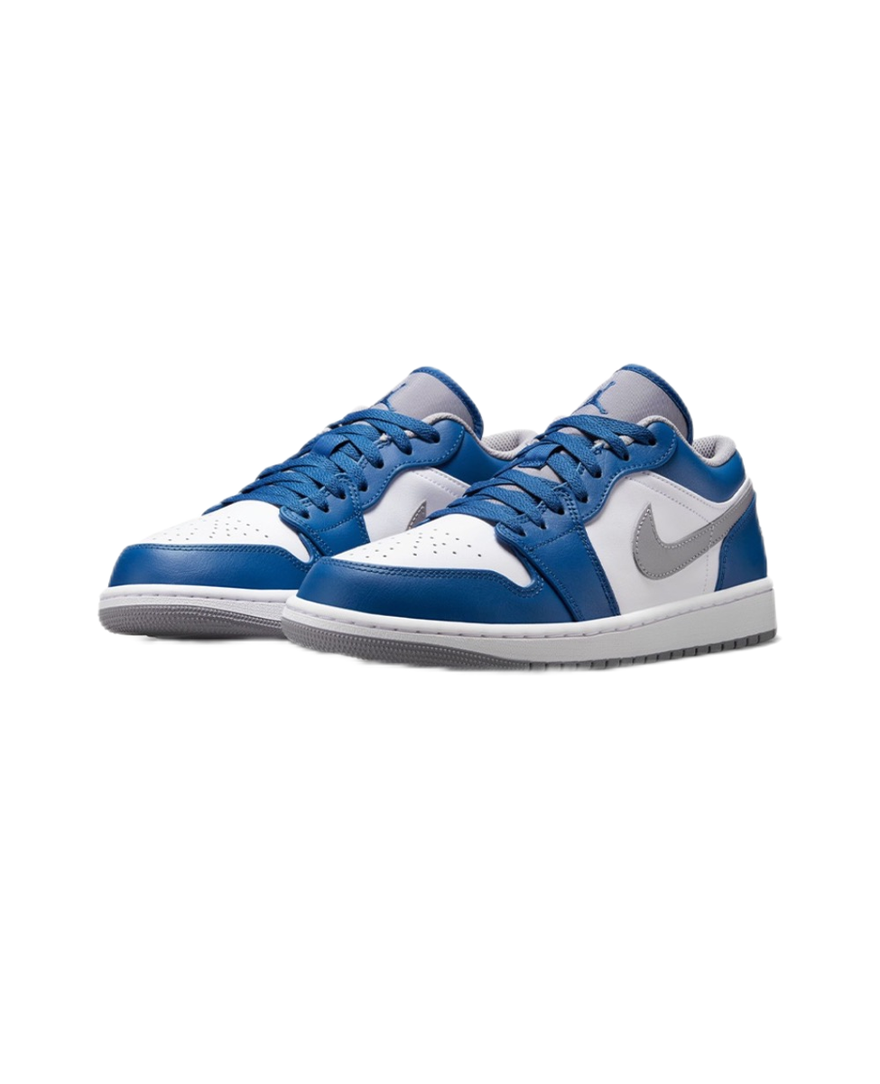 Jordan 1 Low True Blue Cement - 553558-412 | eBay