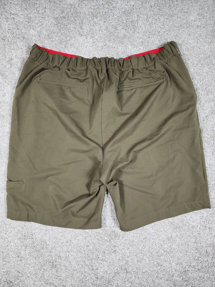 Pantalones cortos chinos modernos Five Four para hombre talla 36 verde oliva cintura elástica bolsillo con cremallera Foto 2 de 4