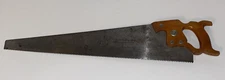 Vintage  WW II Era Disston D-7 Lightweight 7 TPI Crosscut Handsaw