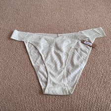 Skims Bone Logo Mesh Cheeky Bikini, Size 3X NWT