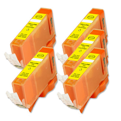 5 YELLOW Ink Cartridge for Canon Printer CLI-221Y MP560 MP620 MP640 iP4700