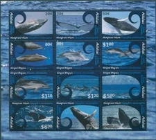 Aitutaki 2012 SG802 Whales Dolphins MS MNH