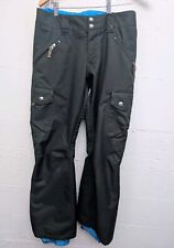 Burton Women's Snowboard Ski Cargo Pants Green Dryride Waterproof Sz Small