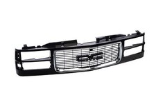 Chrome Trim Black Grille For 94 95 96 97 98 Gmc Sierra Ck Truck Composite Type
