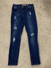 YMI USA Wannabettabutt Jeans Women  s Size 5 High Rise Skinny Ripped Mom Jeans