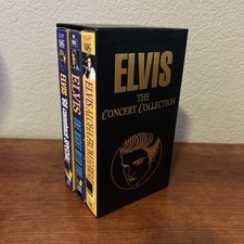 Elvis Presley -The Concert Collection -VHS Box Set of 3 Videos Box Set With Case
