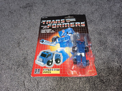 Transformers G1 MOSC MOC re-sealed Pipes mini bot car