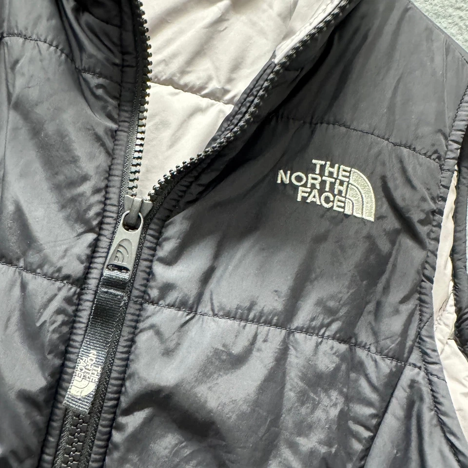 The North Face Jacket Girls Large Youth Black Puffer Vest Full Zip Nylon - Image 4 of 4