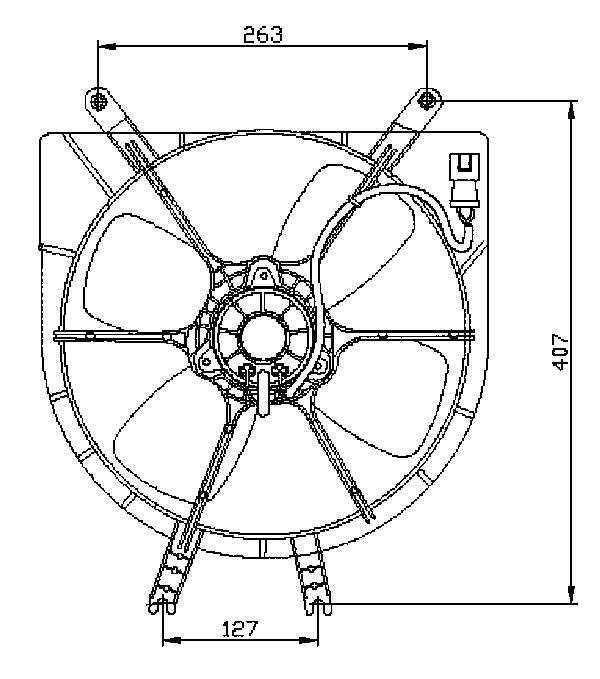 Für NRF NRF 47042 Fan, engine cooling 47042 Radiator fan (with housing) fits: - Bild 6