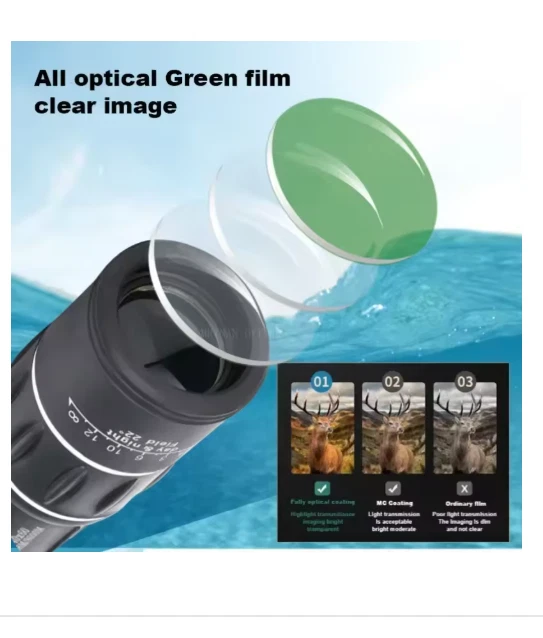 40x60 Monocular Telescope Night Telescope 10-300X40mm Waterproof Vision BAK4 - Image 2 of 4