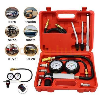 #ad #ad Cylinder Leak Down Tester KitAutomotive Engine Pressure Gauges Compression Test $33.59