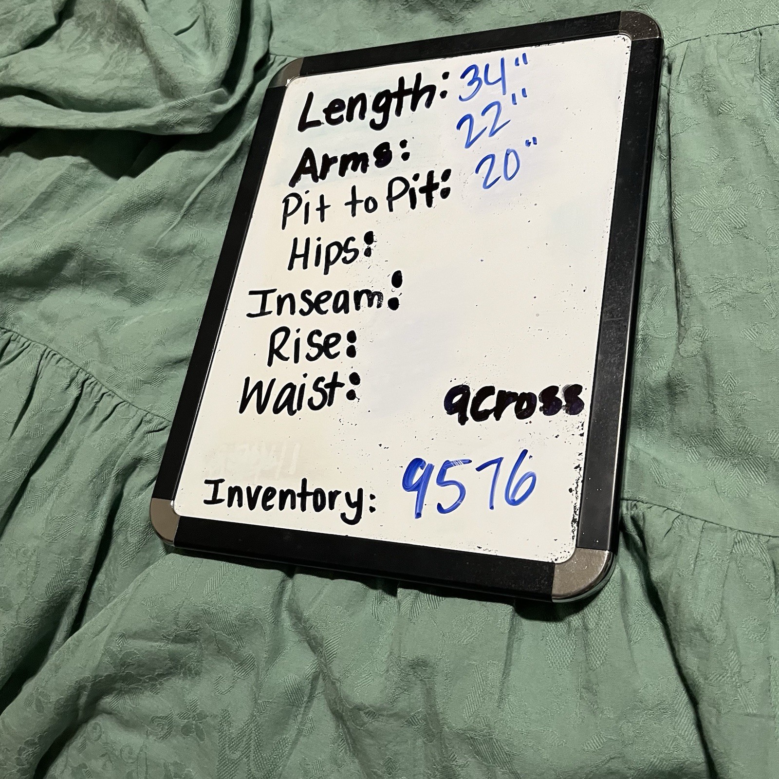 Universal Thread Light Green Embroidered Peasant … - image 12