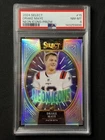 2024 Panini Select Neon Icons Drake Maye Rookie #15 Silver Prizm Patriots PSA 8