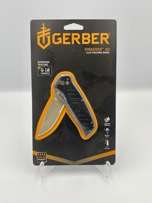 Gerber Swagger Clip Folding Knife, G-10 Handle, 7Cr17MoV Steel Free Shipping