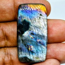 57 Cts Natural Labradorite Cabochon Gemstone For Jewelry 38.7x20.3x7 MM