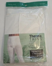 VTG Morgan Therma THINS Lightweight Thermal Base Layer Pants Mens M New Sealed