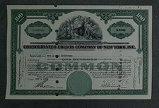 Skonsolidowany Edison Company of New York, Inc. 1952 100 akcji