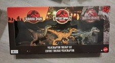 Jurassic Park I The Lost World III Velociraptor Trilogy Set 3 Pack Dinosaurs