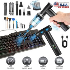 Aluminum Compressed Air Duster Blower Vacuum Cleaner Cordless Cleaner Portable