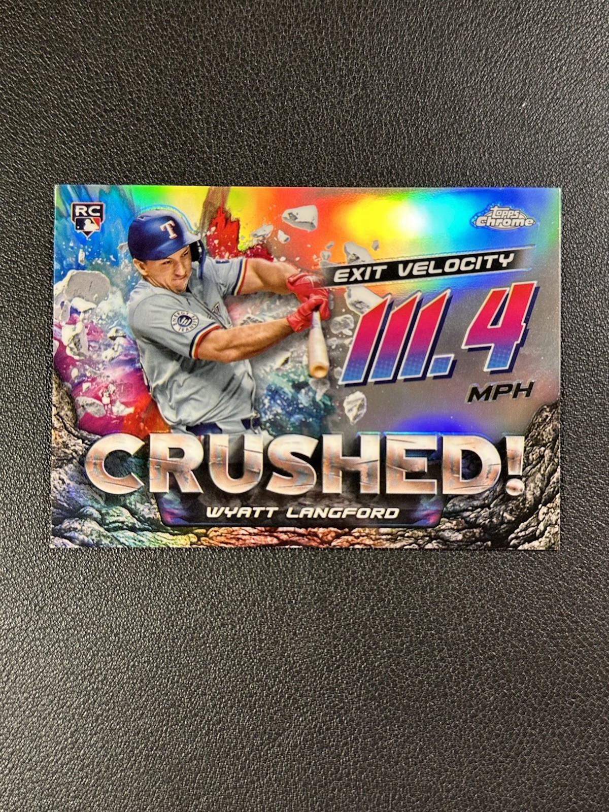 2024 Topps Chrome Update Series - Crushed Wyatt Langford #CR-25 Rookie
