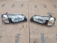 JDM 95-00 Toyota Starlet EP91 Smoke Headlights Headlamp Cornerligh Smoke Set OEM