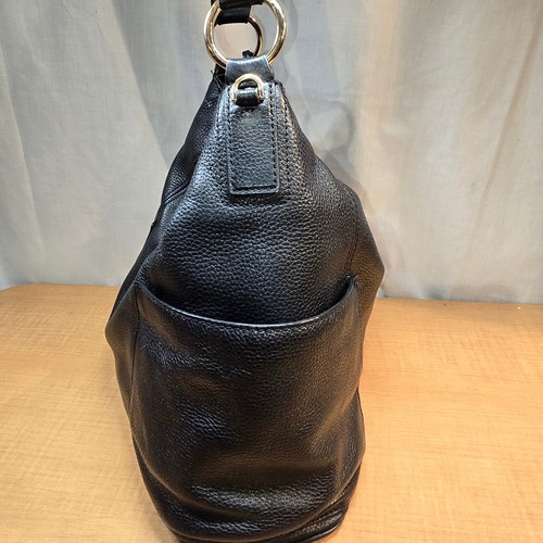 Michael Kors Black Leather Tote Bag Purse Gold Tone Hardware 3 divides - Picture 17 of 21