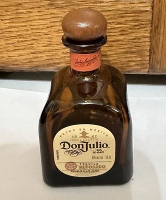 Don Julio, Reposado Bottle, Empty  Brown Glass, Collectible, 50ML